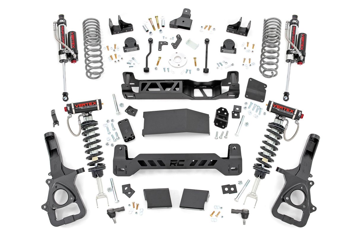 Ram 1500 Suspension Lift Kit - Front + Rear - Rough Country - Vertex | Dual Rate Coils - '19-'24